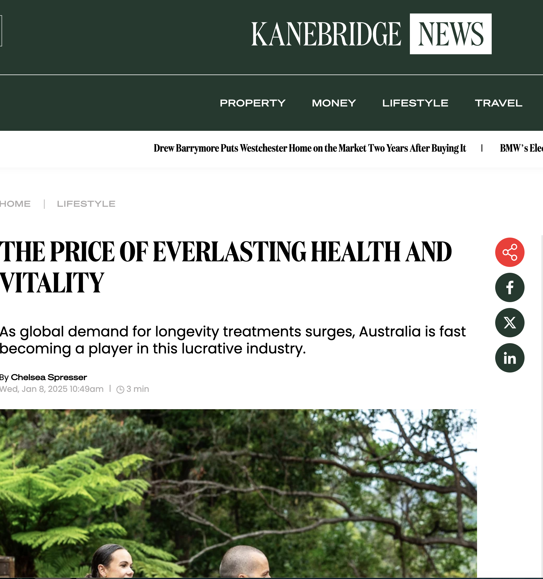 Kanebridge News - The Price of Everlasting Health and Vitality
